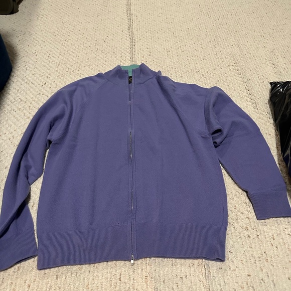 Sold N. Peal purple zip up sweater - Picture 1 of 10
